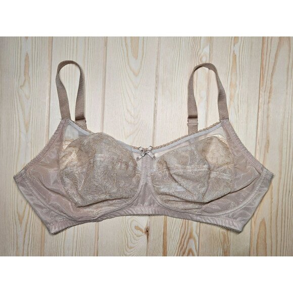 Wacoal 40DD Beige Lace Full Coverage Bra Style #852186 - Picture 1 of 6